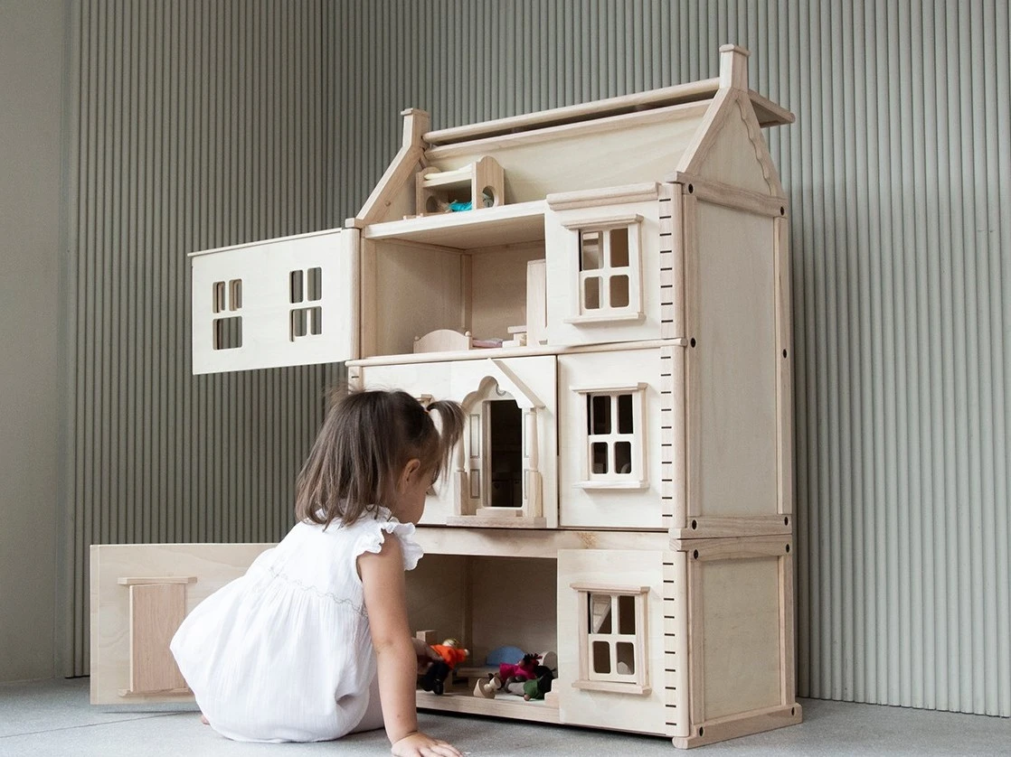 Djeco PlanToys Holzspielzeug Viktorianisches Puppenhaus Kellergeschoss – Bild 8