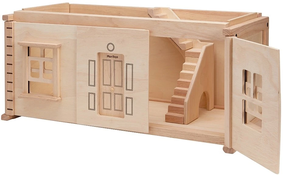 Djeco PlanToys Holzspielzeug Viktorianisches Puppenhaus Kellergeschoss – Bild 4