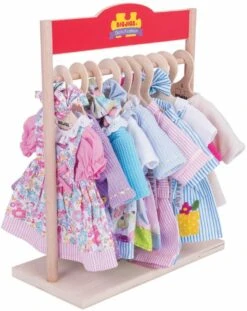 Bigjigs Toys Puppen Kleidergarderobe