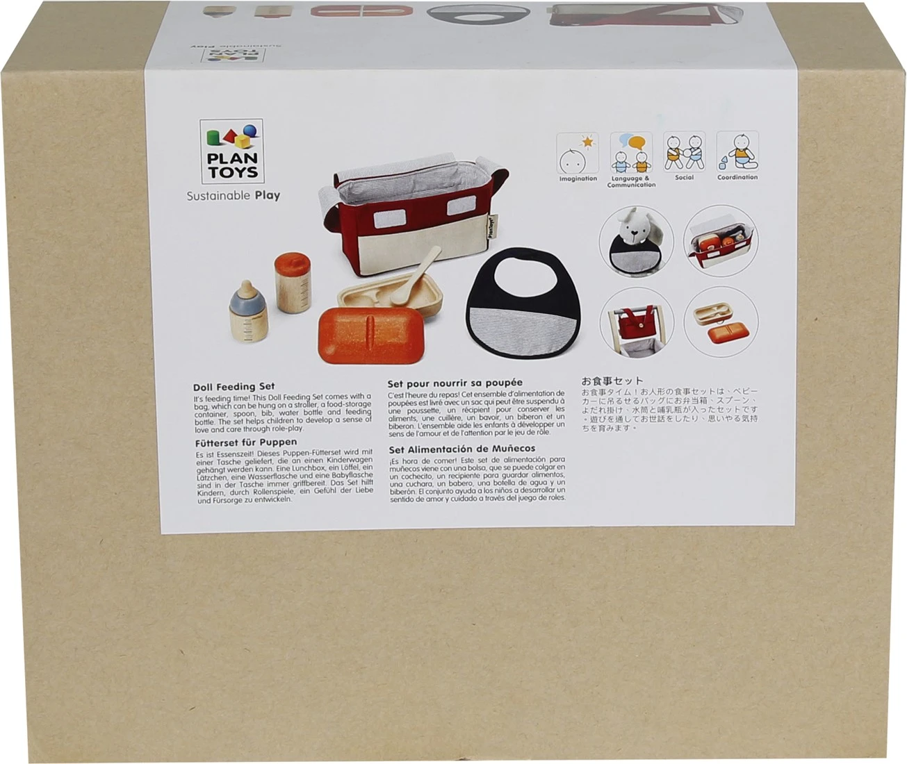 Plan Toys PlanToys Holzspielzeug Puppenfütterungs-Set – Bild 5