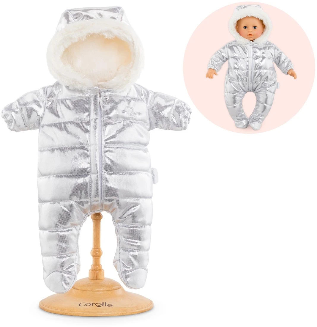 Corolle 160070 Mon Grand Poupon Schneeanzug/für Alle 42cm Babypuppen/Für Kinder Ab 2 Jahren Geeignet, Grau