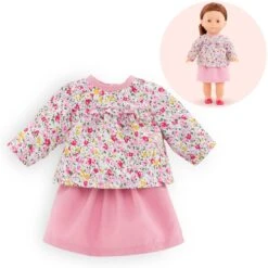 Corolle- 211470 Puppenkleid Top&Rock, Rosa