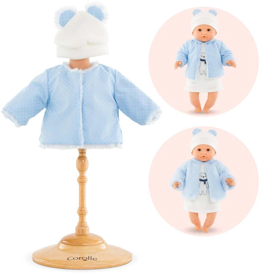Corolle 9000110430 Mon Premier Poupon Mantel,Winterglanz Für Alle 30cm Babypuppen – Bild 2