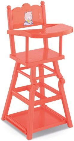 Corolle Mon Grand Poupon 36-42cm 2in1 Hochstuhl / Hochstuhl Oder Spieltisch Für Alle 36-42cm Babypuppen / 52x23x23cm / Für Kinder Ab 3 Jahren Geeignet