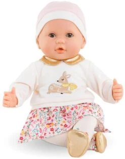 Corolle Mon Grand Poupon Anaïs Winterblüten / Weichkörperpuppe Mit Schlafaugen / Kann Sitzen Und Daumenlutschen / Vanilleduft / 36cm / Für Kinder Ab 2 Jahren Geeignet