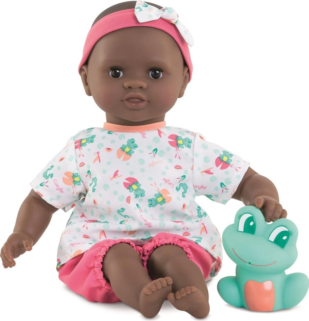 Corolle Mon Premier Poupon Badebaby Alyzee / Weichkörper-Badepuppe Mit Badetier / Schlafaugen / Vanilleduft / Abnehmbare Kleider / 30cm / Für Kinder Ab 18 Monaten Geeignet