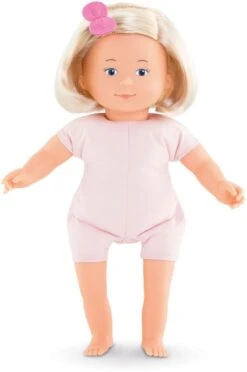 Corolle Mon Premier Poupon Florolle Jasmine / Weichkörperpuppe Mit Blonden Haaren / Haargummi Und Blumenkleid / Vanilleduft / 32cm / Für Kinder Ab 18 Monaten Geeignet