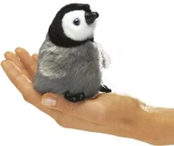 Folkmanis 2680 Fingerpuppe, Schwarz, Grau, Weiß