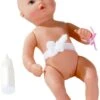 Götz 0753010 Newborn Aquini Mädchen Puppe - 33 Cm Große Badepuppe Mit Gemalten Blauen Augen Und Ohne Haare - Badebaby Ab 18 Monaten