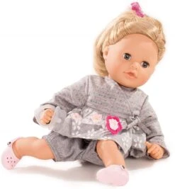 Götz 1616061 Cosy Aquini Netlace & Flowers Badepuppe - Puppe Mit Blonde Haare, Blauen Schlafaugen In Einem 7-teiligen Set - 33 Cm Mädchen-Babypuppe