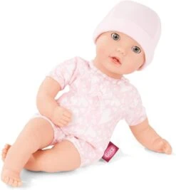 Götz 2016565 Cosy Aquini To Dress Badepuppe - Puppe Ohne Haare Und Blauen Schlafaugen - 33 Cm Mädchen-Babypuppe Ab 18 Monaten