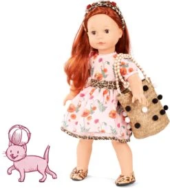 Götz 2090317 Precious Day Girls Julia Catness Puppe - 46 Cm Große Stehpuppe Mit Roten Haaren, Braune Schlafaugen In 7-teiligem Set