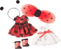 Götz 2963 3402963 Combo Ladybug Puppenbekleidung/Zubehör Set-passend Für Stehpuppen Größe XS (Just-Like-Me Puppen 27 Cm), Mehrfarbig