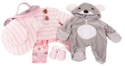 Götz 3040 3403040 - Always Chic Bekleidungsset Babypuppen Größe L (48 Cm) - Geeignet Ab 3 Jahren, Mehrfarbig