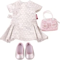 Götz 3402299 Kombination Boho Style - Puppenbekleidung Gr. XL - 4-teiliges Bekleidungs- Und Zubehörset Für Stehpuppen Von 45 - 50 Cm