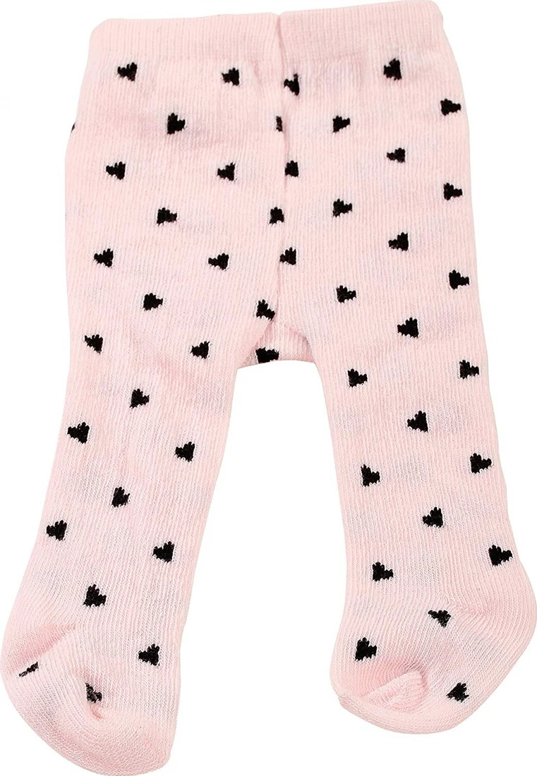 Götz 3402525 Strumpfhose Für Babypuppen, Design Spotty Pink, Puppenkleidung Passend Für Puppengrößen 30 - 33 Cm