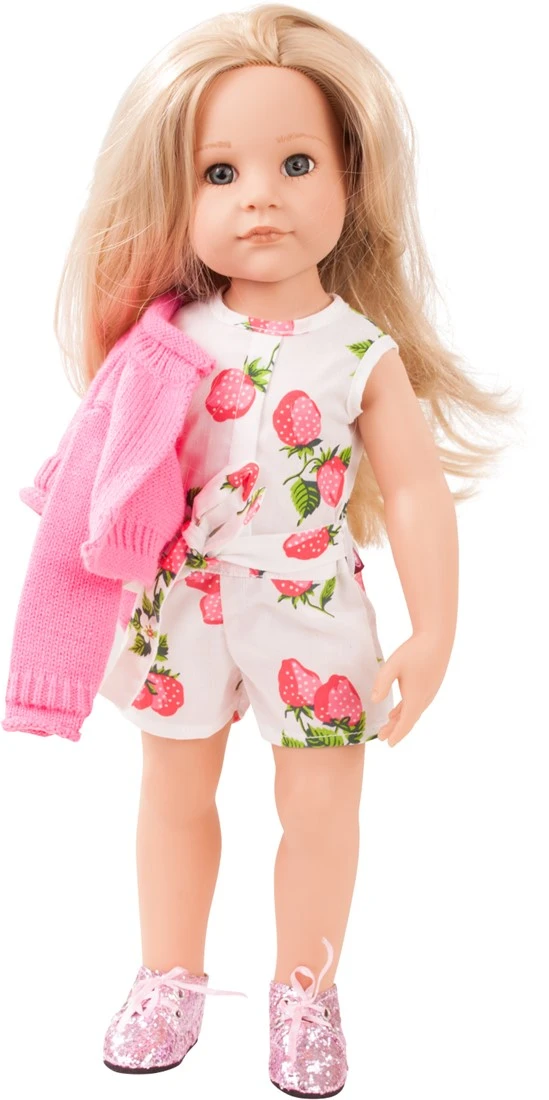 Götz 3402845 Kombination Berries Jumpsuit - Puppenbekleidung Gr. XL - 4-teiliges Bekleidungs- Und Zubehörset Für Stehpuppen 45 - 50 Cm – Bild 2