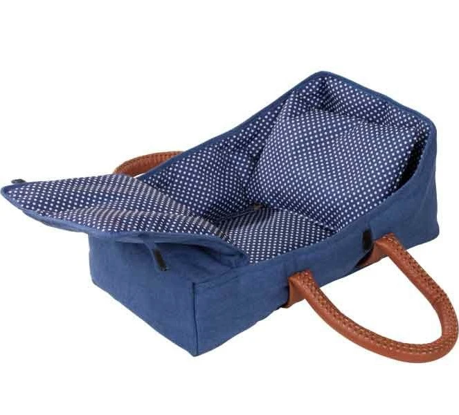 Götz Needful Things, Tragetasche "Denim & Spots", Babypuppen 30-33 Cm / Standpuppen 27 Cm / 36 Cm – Bild 2