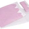 Goki Puppenbettzeug Rosa Streifen