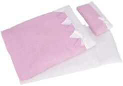 Goki Puppenbettzeug Rosa Streifen
