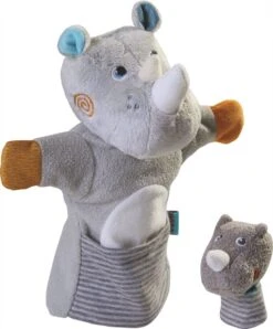 HABA Handpuppe Nashorn Mit Baby