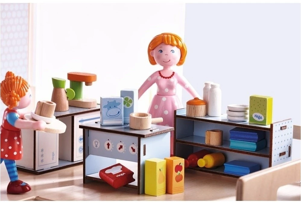 Haba Little Friends – Puppenhaus-Zubehör Küche – Bild 2