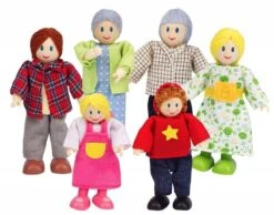 Hape E3500 - Puppenfamilie, Helle Haut