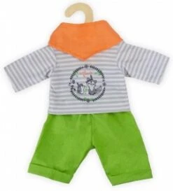 Heless 1915 - Bekleidungs-Set Für Puppen, 3 Teilig, Hose, Shirt Und Halstuch, Foxy, Größe 28 - 35 Cm