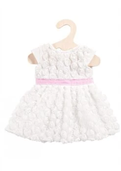 Heless Jurk Met Roosjes (wit/roze) Maat 35-45cm
