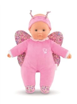 Mon Doudou Corolle Sweetheart / Schmetterling / Weichkörperpuppe Mit Stirnband Und Flügeln / Namensetikett /Vanilleduft / 30cm / Für Kinder Ab 9 Monaten Geeignet