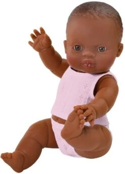 Paola Reina Gordi Baby Mädchen Dunkelbraun Inkl. Unterwäsche - 34 Cm