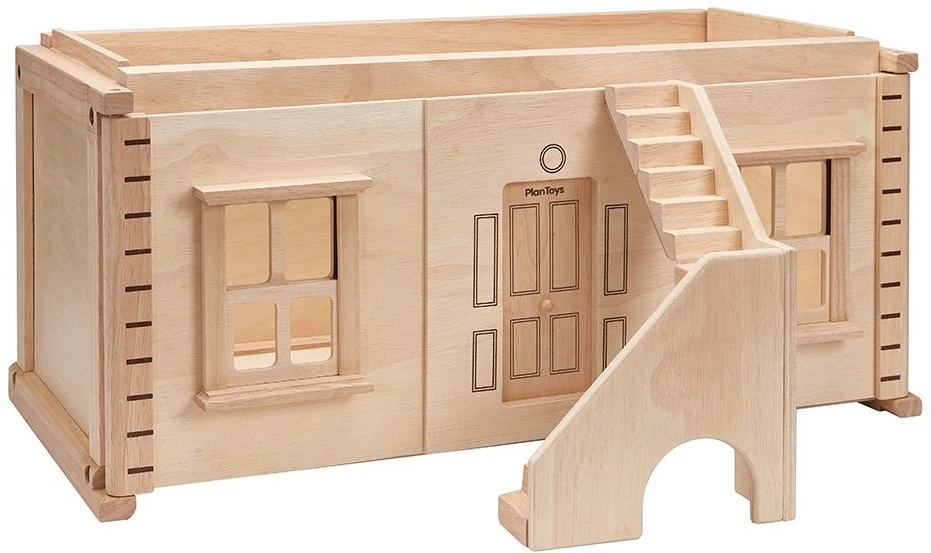 Djeco PlanToys Holzspielzeug Viktorianisches Puppenhaus Kellergeschoss – Bild 2